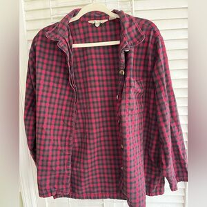 Red Plaid Shirt, L/XL